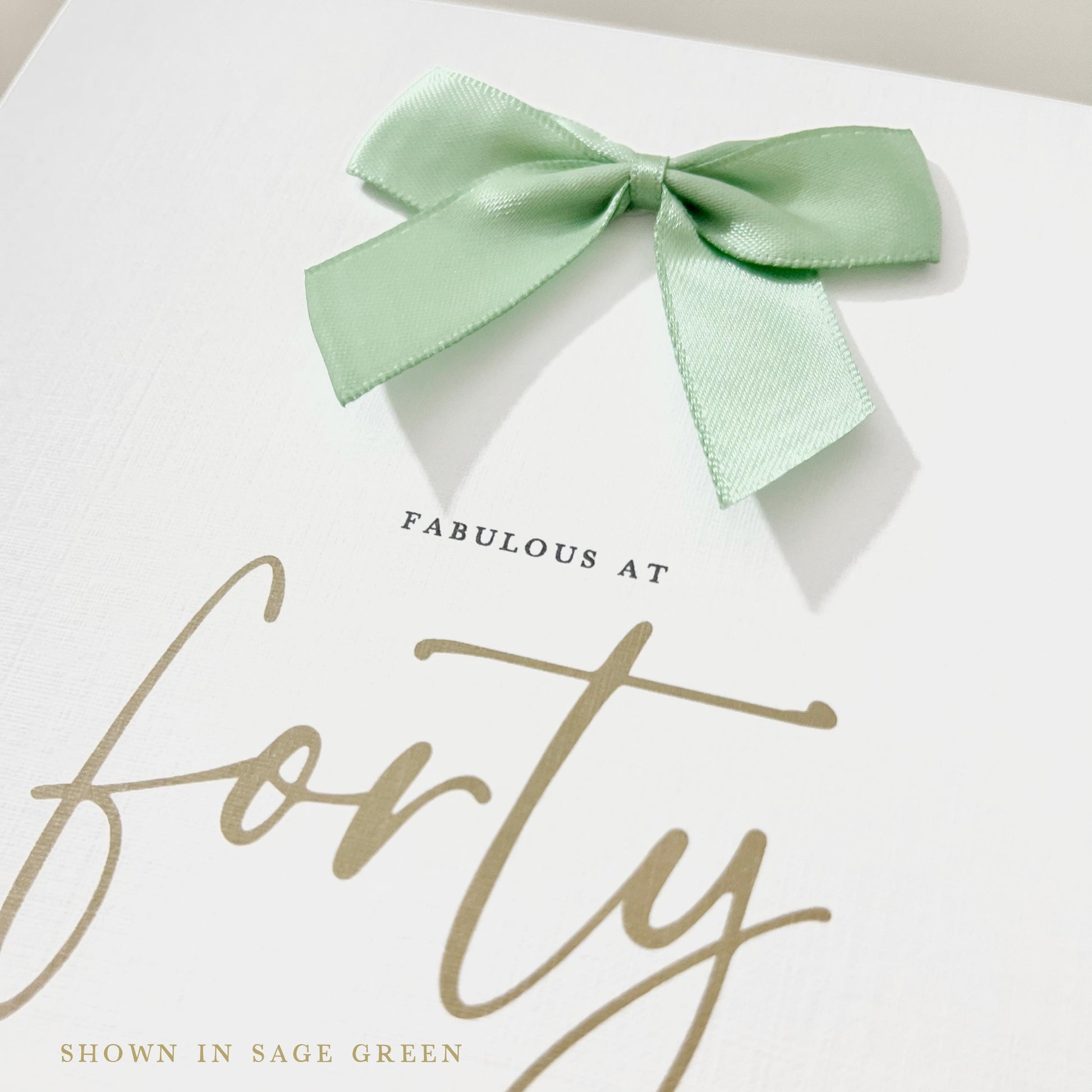 Personalised 40th Birthday Card