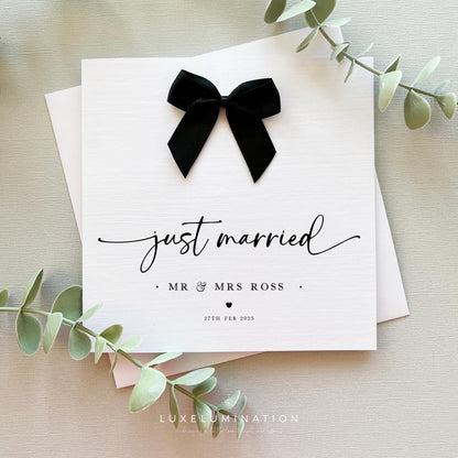 Personalised Luxury Wedding Day Card. Colour Coordinated Theme.