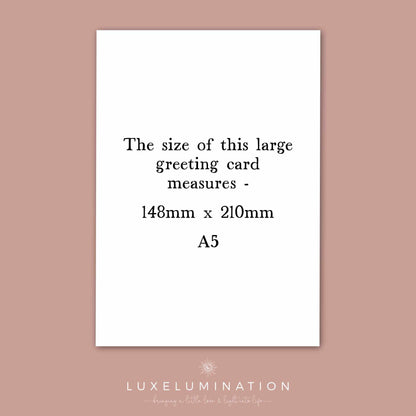 Personalised Grandson & His Wife, Luxury Large Wedding Day Card