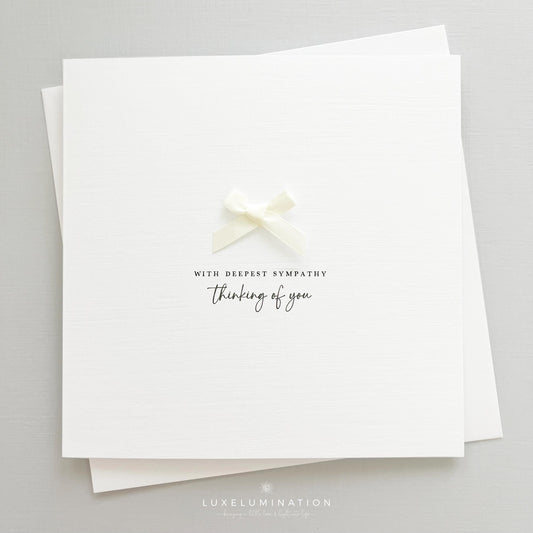 Deepest Sympathy Card, Thinking of you.