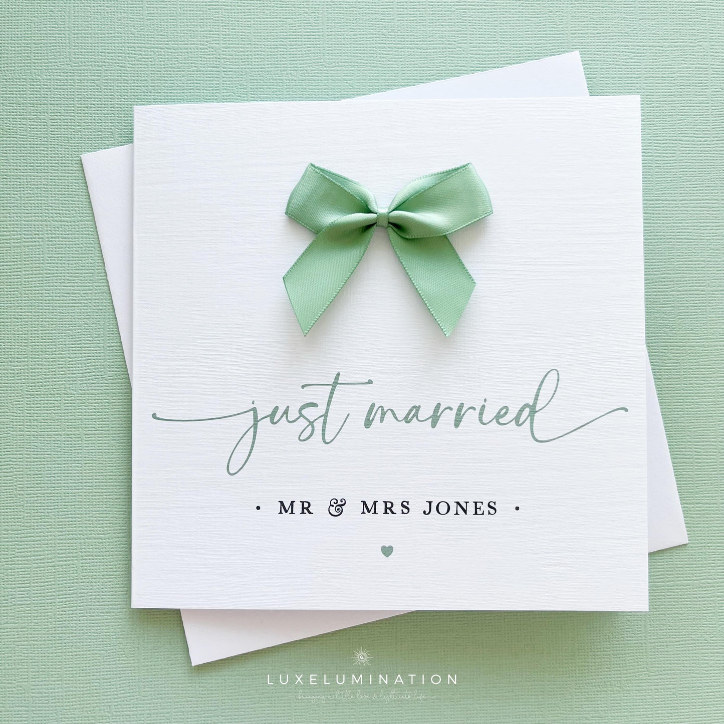 Personalised Luxury Wedding Day Card. Colour Coordinated Theme.