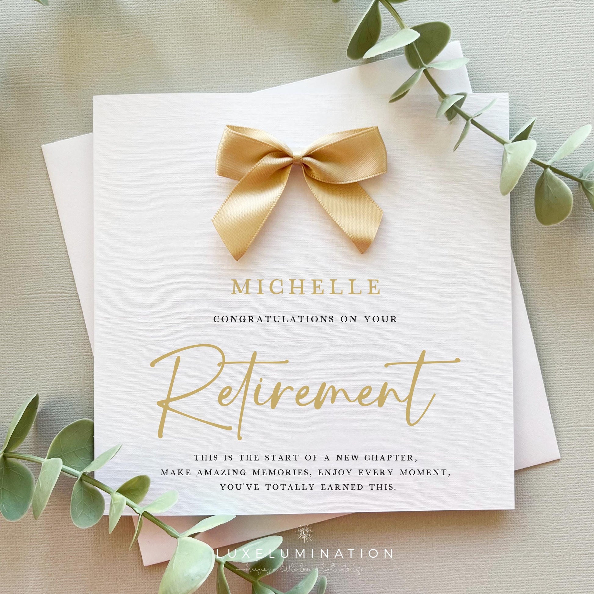 Personalised Retirement Card, Thank you for your service.