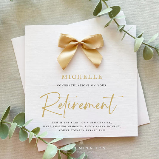 Personalised Retirement Card, Thank you for your service.
