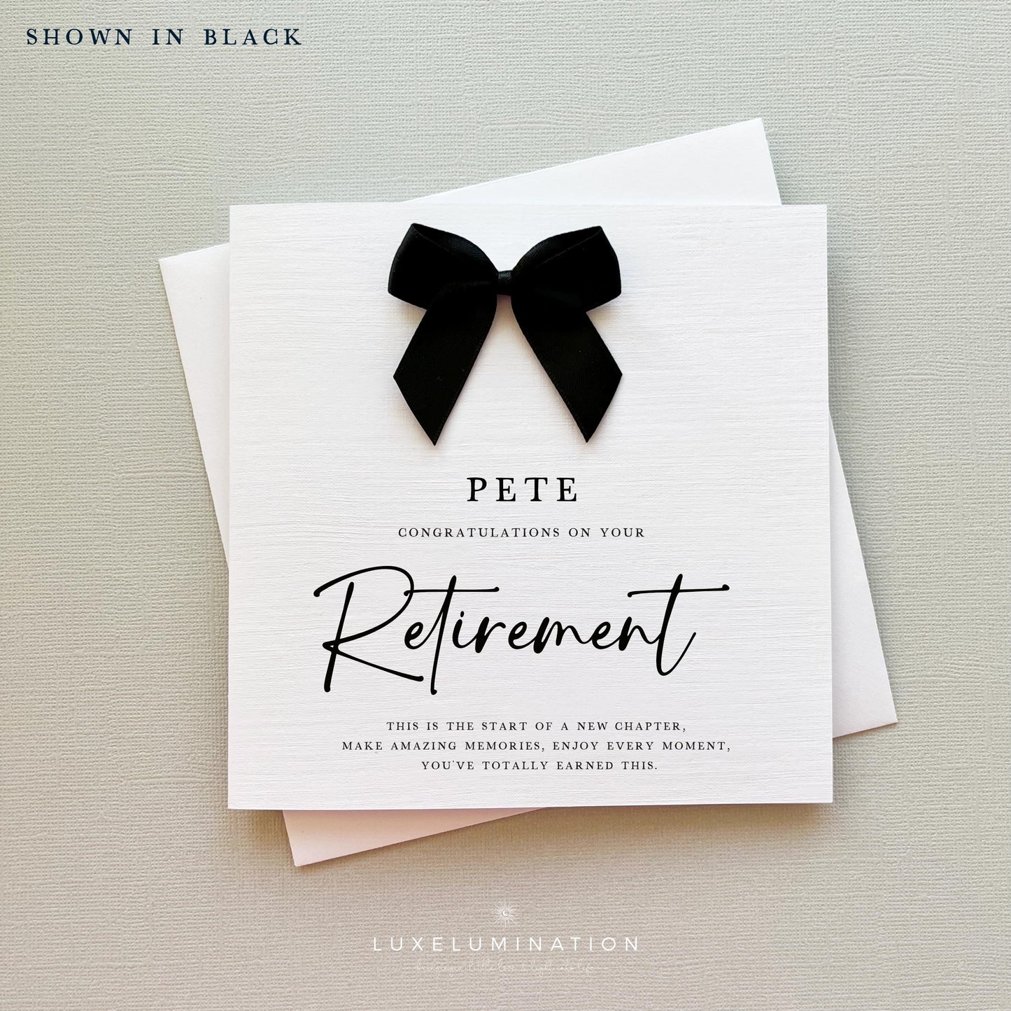 Personalised Retirement Card, Thank you for your service.