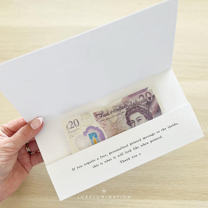 Wedding Money Gift Envelope, Just Married, Mr & Mrs on your Wedding Day Card