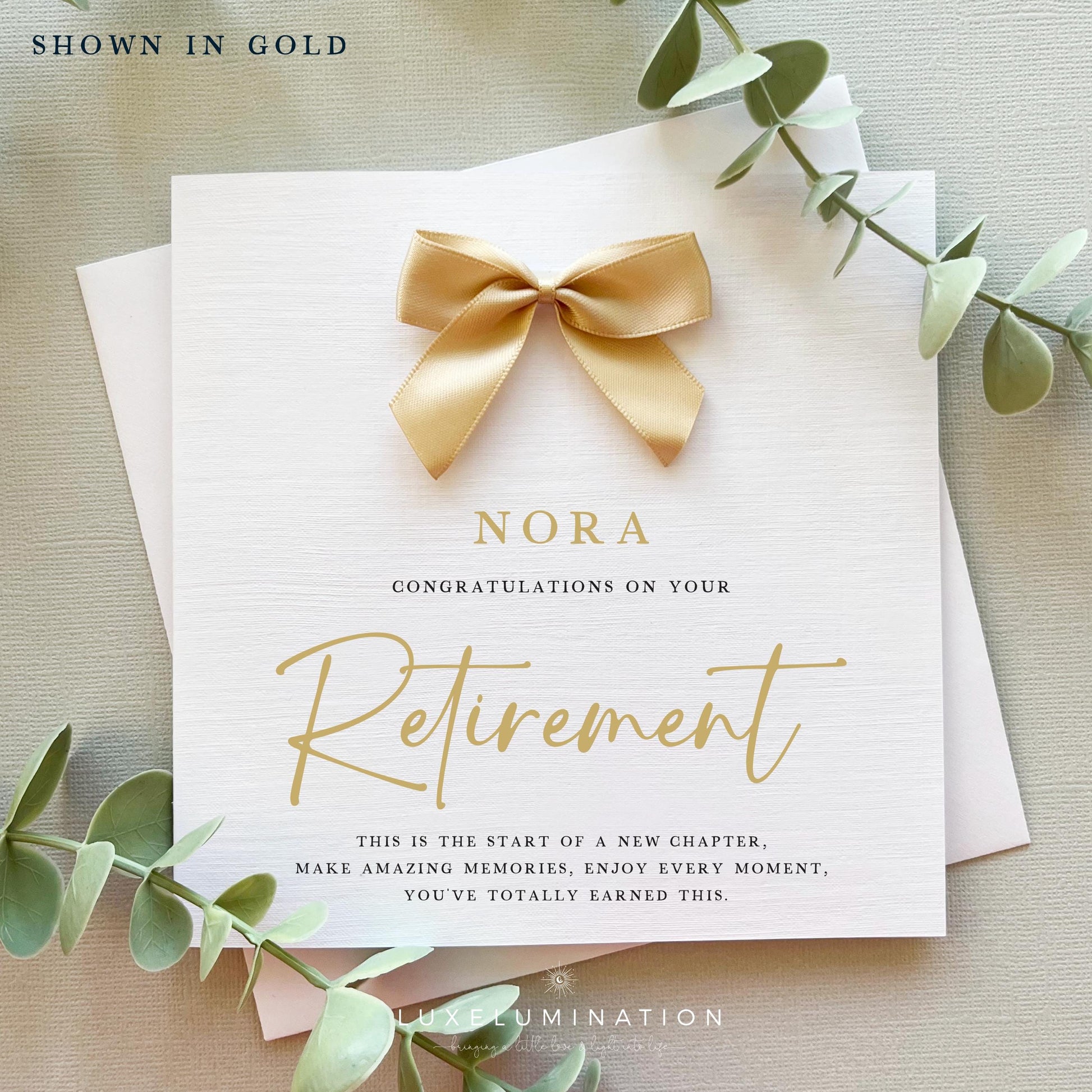 Personalised Retirement Card, Thank you for your service.