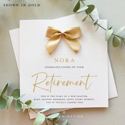 Personalised Retirement Card, Thank you for your service.