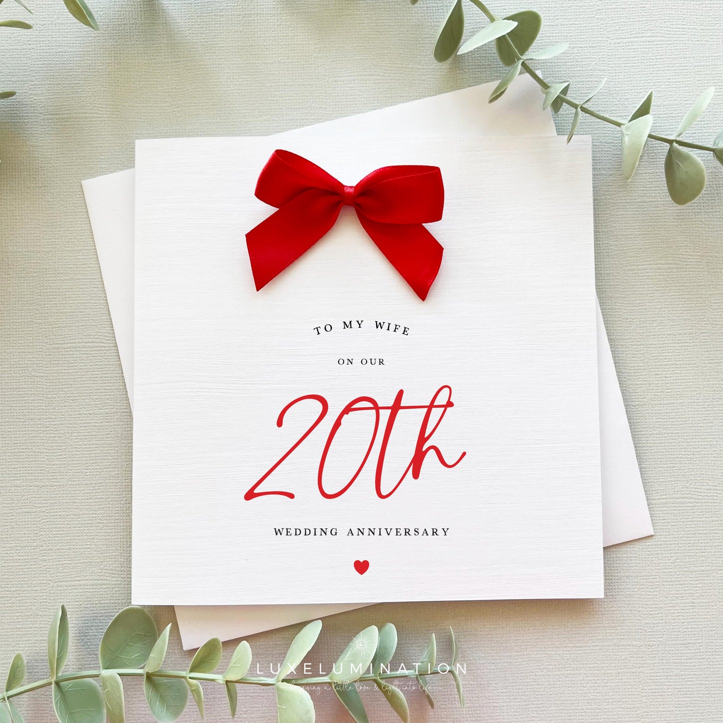 To My Wife Wedding Anniversary Card, Personalised.
