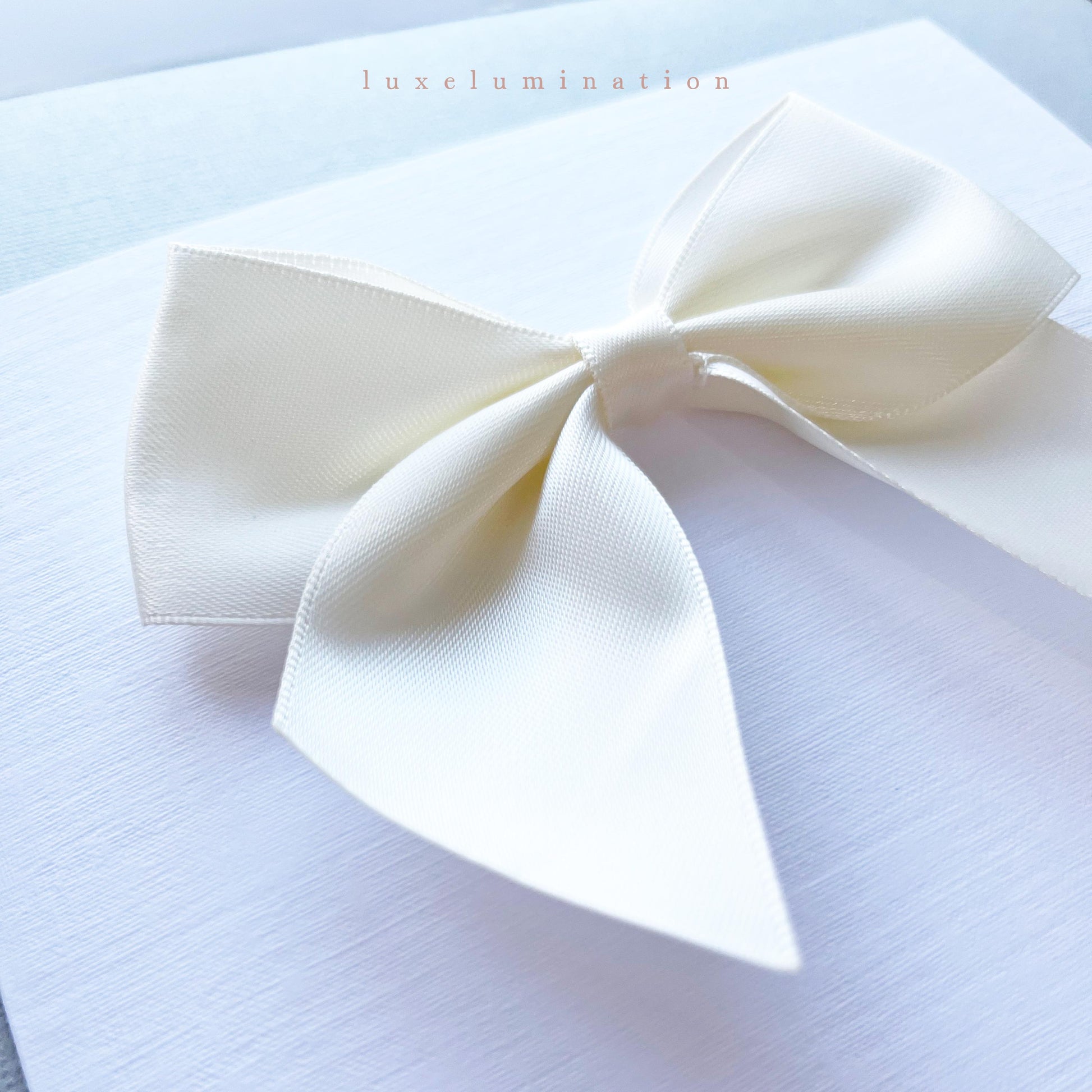 Personalised Tied the Knot Wedding Day Card with Large Satin Bow