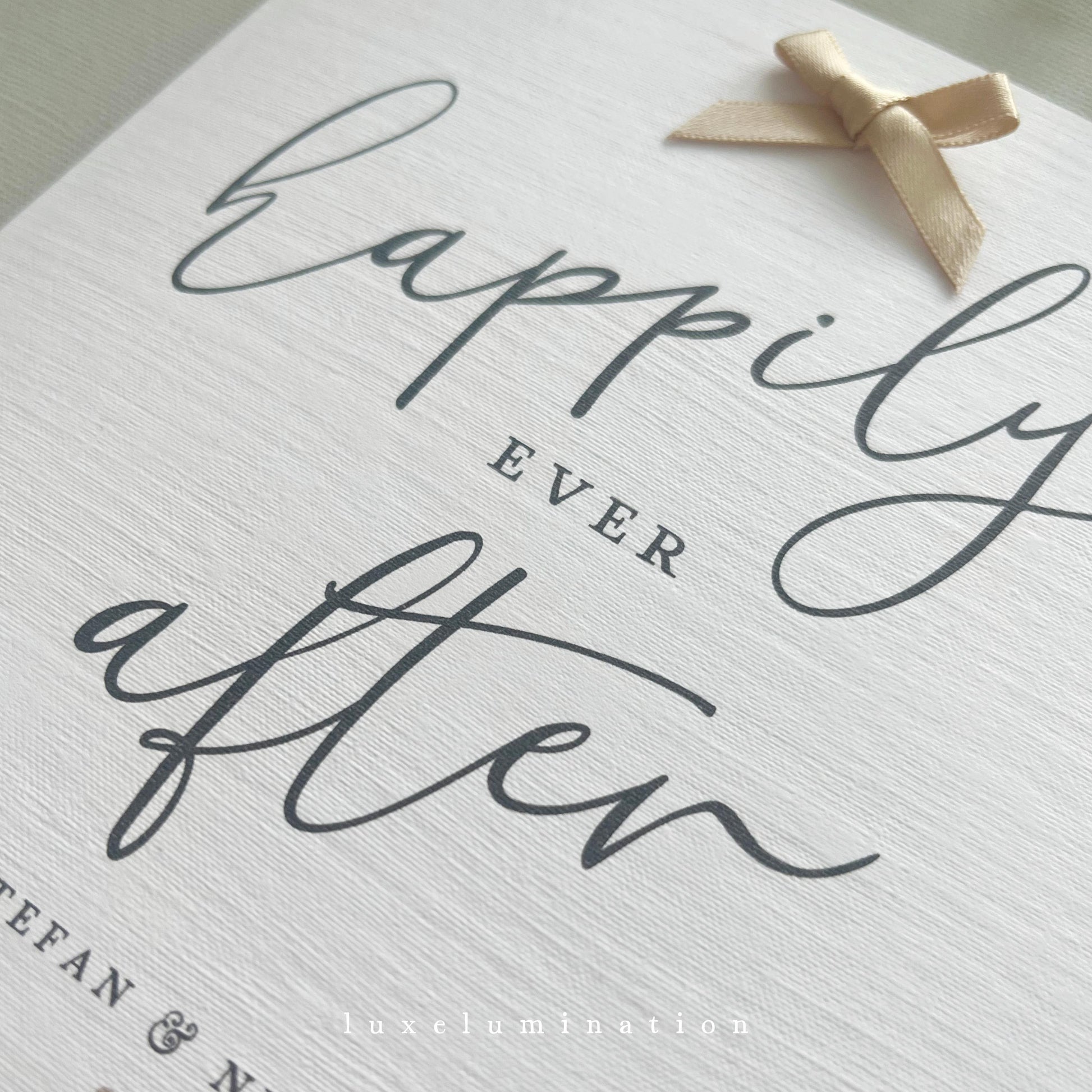 Wedding Day Card Personalised, Happily Ever After