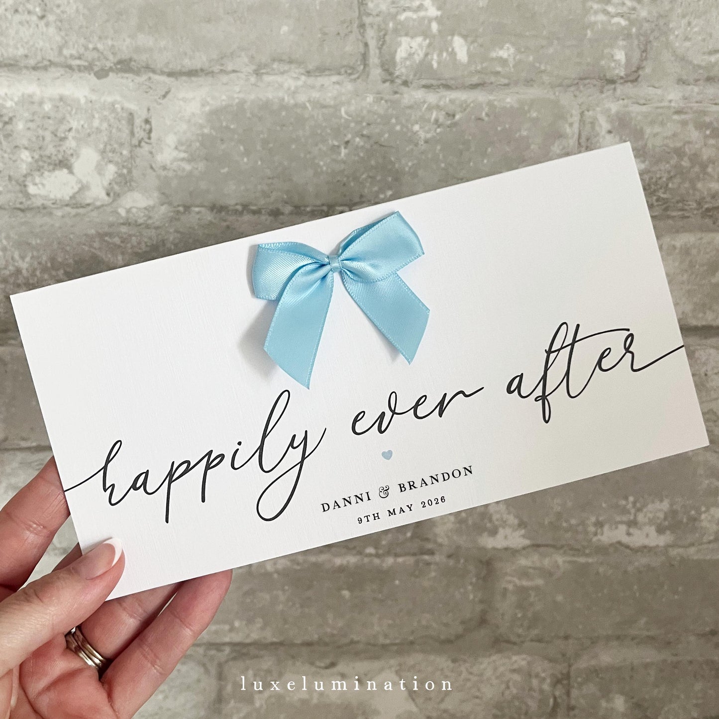 Wedding Gift Card, Money Envelope, Happily Ever After.