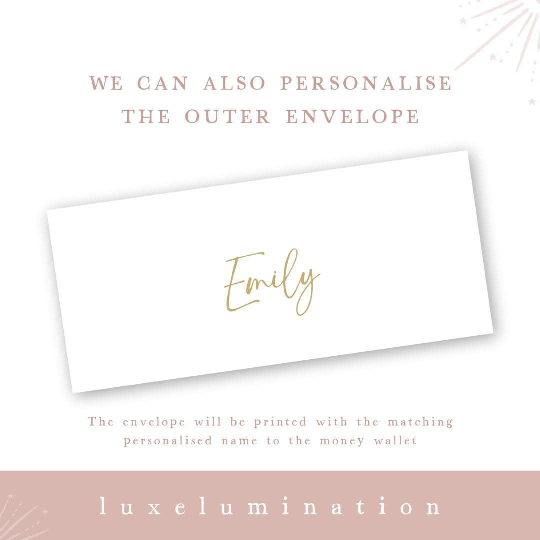 Personalised Money Wallet, Gift Envelope for any occasion
