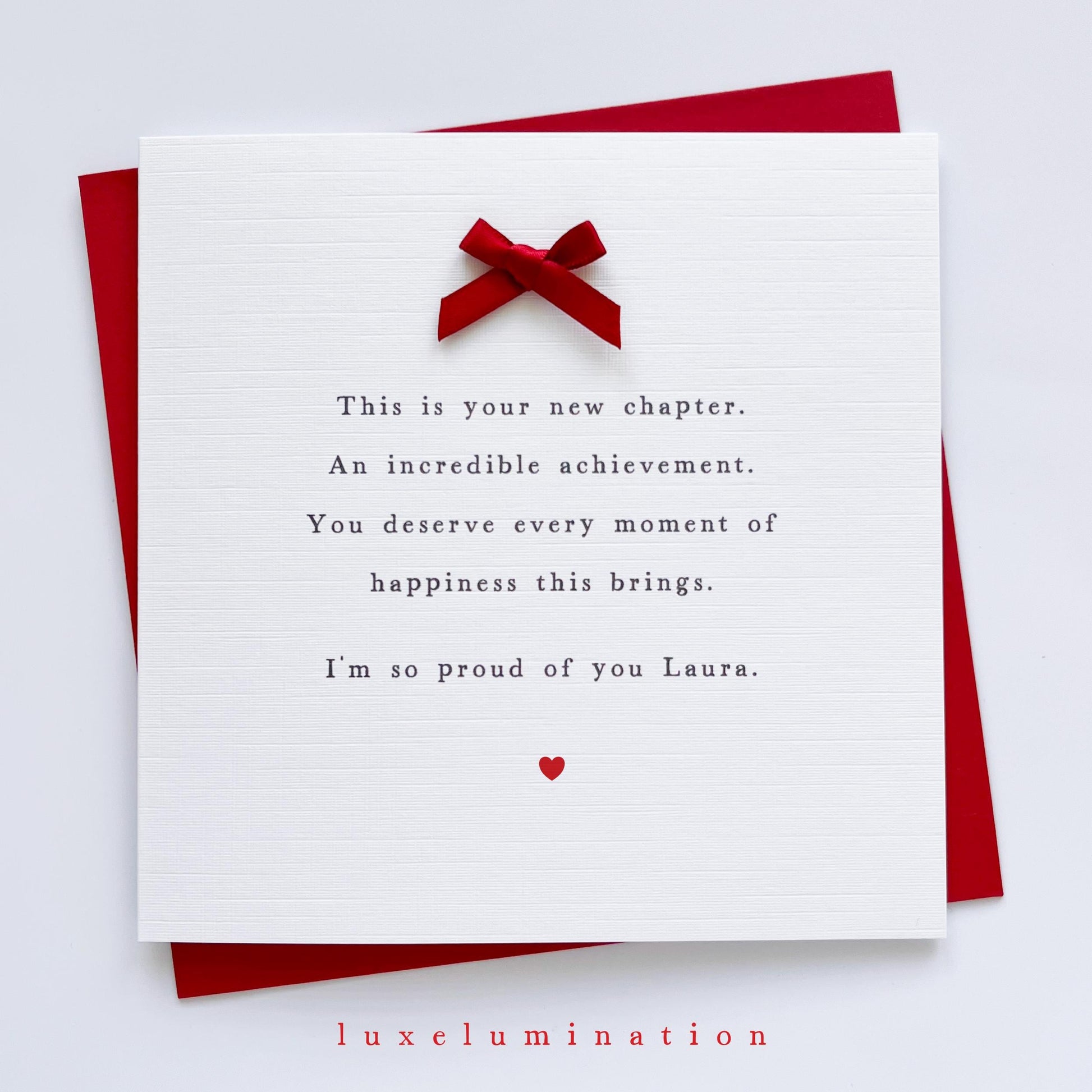 Personalised So Proud of You, Congratulations Card