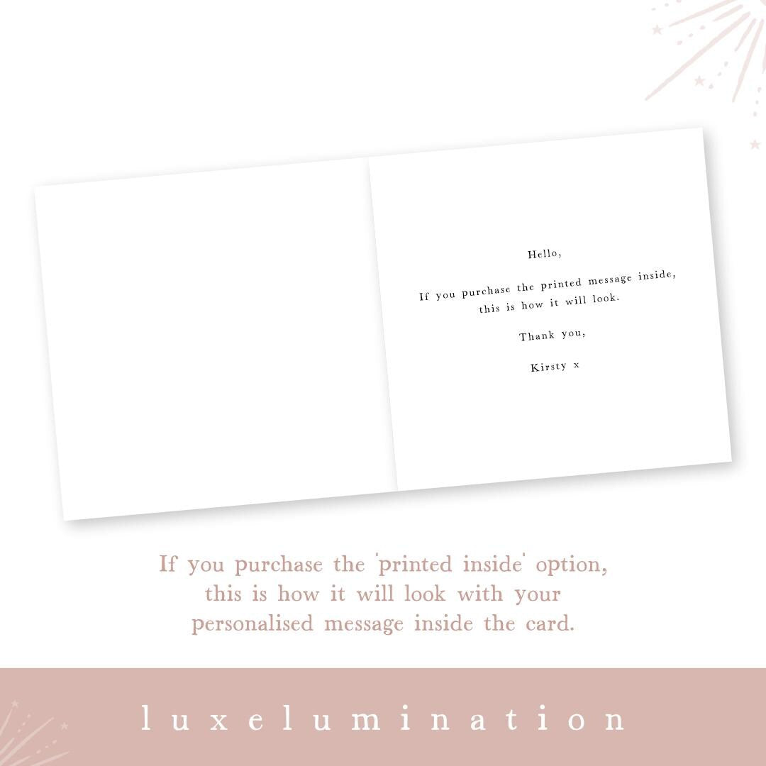 Good Luck on your first day at your New School Card