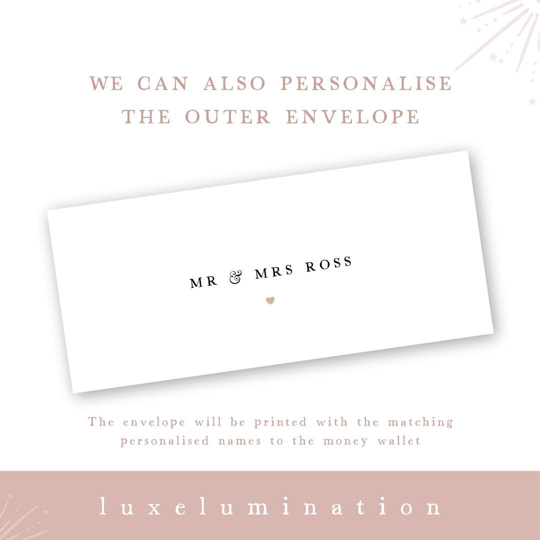 Wedding Gift Card, Money Envelope, Happily Ever After.
