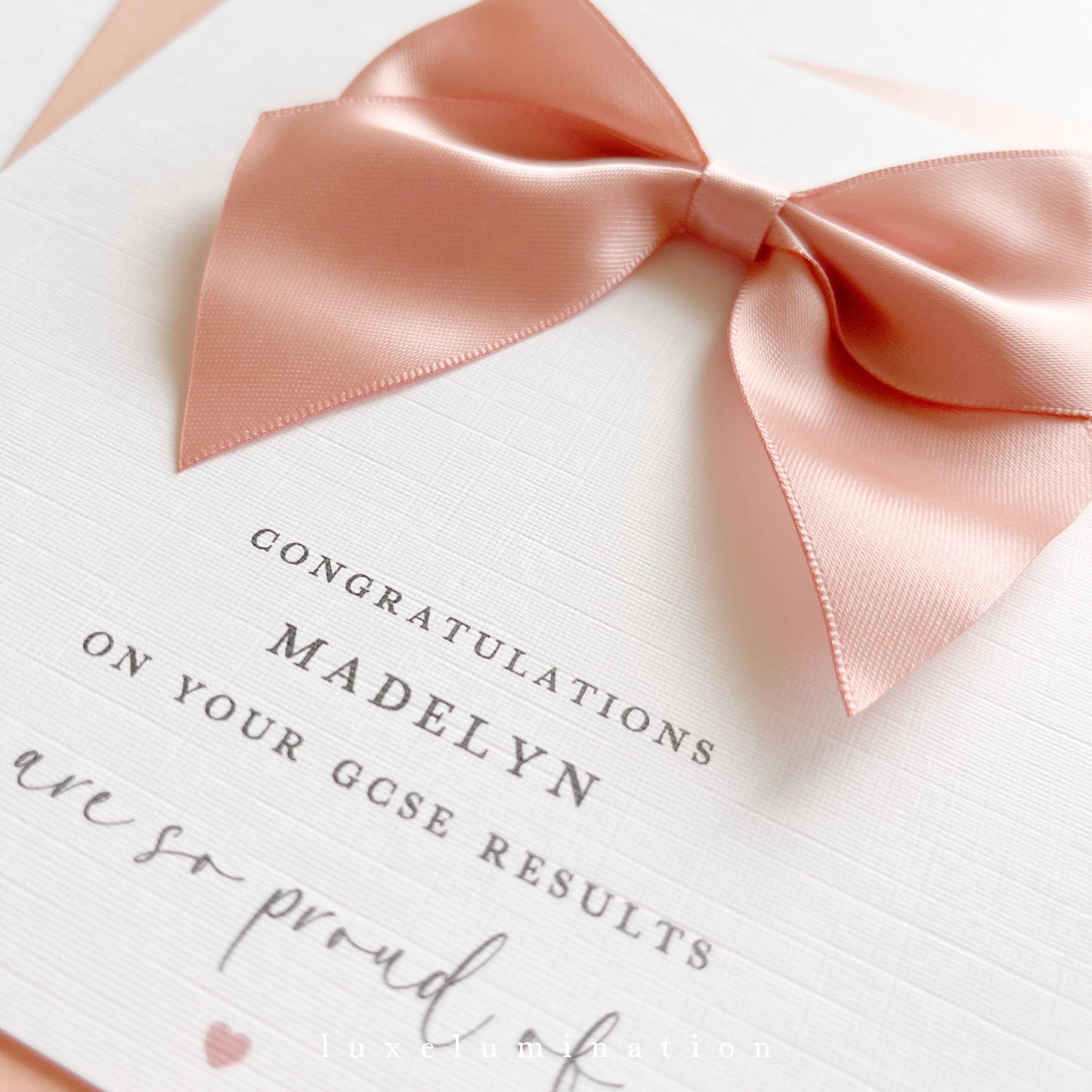 Congratulations on your GCSE results card