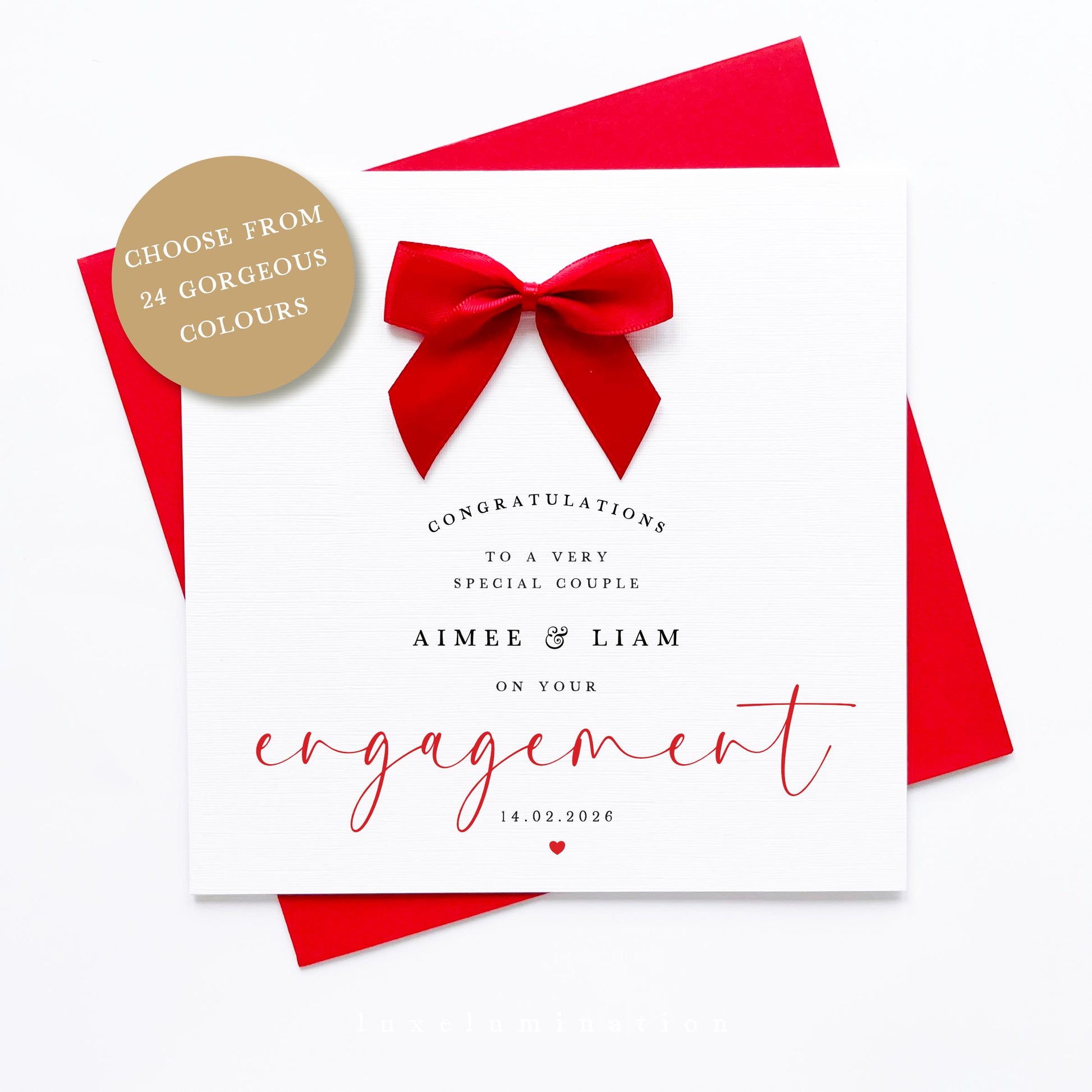 Personalised Congratulations on your Engagement card
