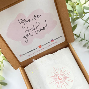 Love Heart Shaped Rose Quartz Crystal Mini Gift Set