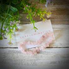 Load image into Gallery viewer, Love - Rose Quartz Crystal Bracelet, Gemstone Jewellery
