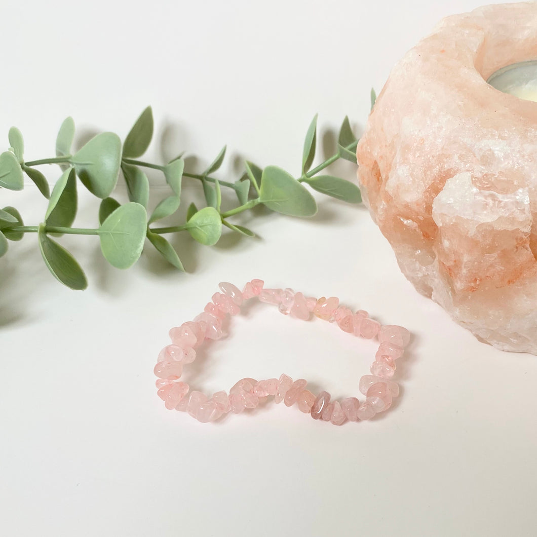 Love - Rose Quartz Crystal Bracelet, Gemstone Jewellery