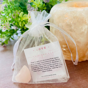 Love Box Rose Quartz Crystal Gift Set