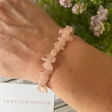 Load image into Gallery viewer, Love - Rose Quartz Crystal Bracelet, Gemstone Jewellery
