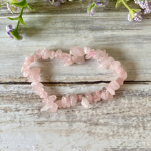 Load image into Gallery viewer, Love - Rose Quartz Crystal Bracelet, Gemstone Jewellery
